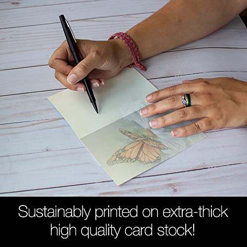 Tree-Free Greetings EcoNotes 12 Count Monarch Butterfly All Occasion Notecard Set with Envelopes, 4 x 6 Inches (FS66503) - Image 4
