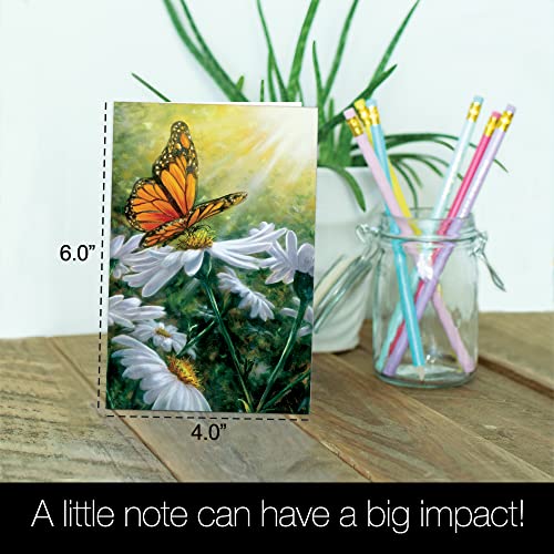 Tree-Free Greetings EcoNotes 12 Count Monarch Butterfly All Occasion Notecard Set with Envelopes, 4 x 6 Inches (FS66503) - Image 5
