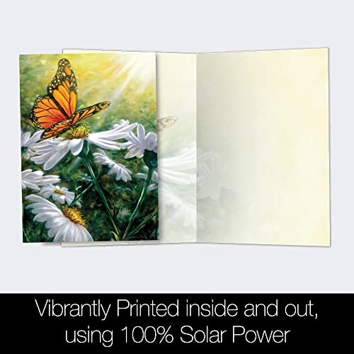 Tree-Free Greetings EcoNotes 12 Count Monarch Butterfly All Occasion Notecard Set with Envelopes, 4 x 6 Inches (FS66503) - Image 3