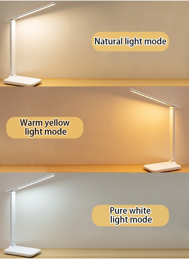 Generic - Reading Table Lamp, LED Desk Lamp with USB, Study Desk Light for Home Office, with Touch Control and 3 Color Modes - Image 1