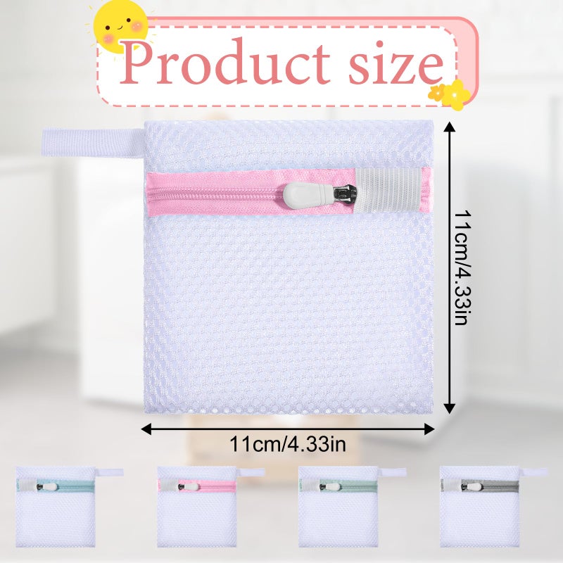 Yuomeaz 4 Pcs Laundry Pod Anti-Sticking Bag, Portable Laundry Pod Bag Scent Beads Protection Bags for Clothes Washing Machines, Use When Washing Clothes - Image 5