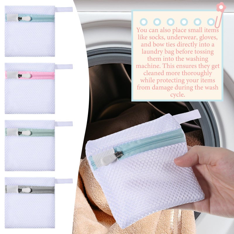 Yuomeaz 4 Pcs Laundry Pod Anti-Sticking Bag, Portable Laundry Pod Bag Scent Beads Protection Bags for Clothes Washing Machines, Use When Washing Clothes - Image 4