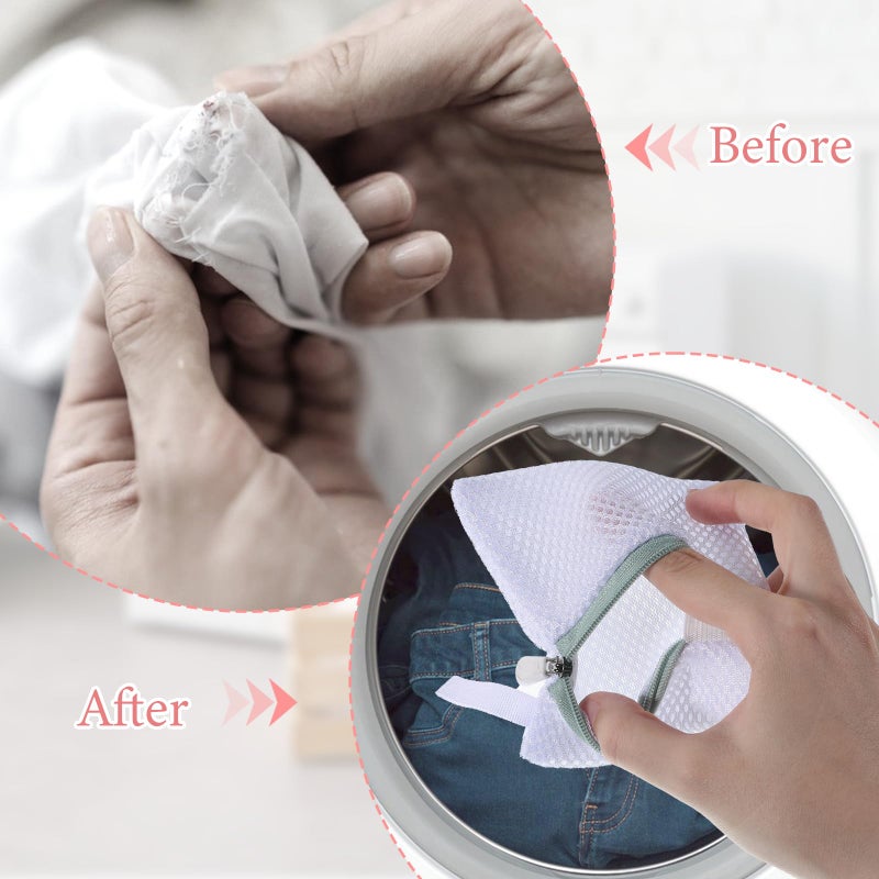 Yuomeaz 4 Pcs Laundry Pod Anti-Sticking Bag, Portable Laundry Pod Bag Scent Beads Protection Bags for Clothes Washing Machines, Use When Washing Clothes - Image 3