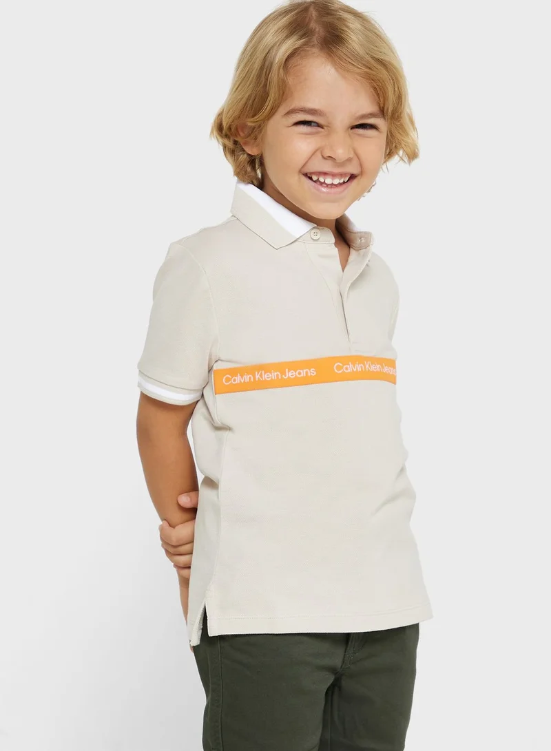 Calvin Klein Jeans Kids Logo Tape Polo