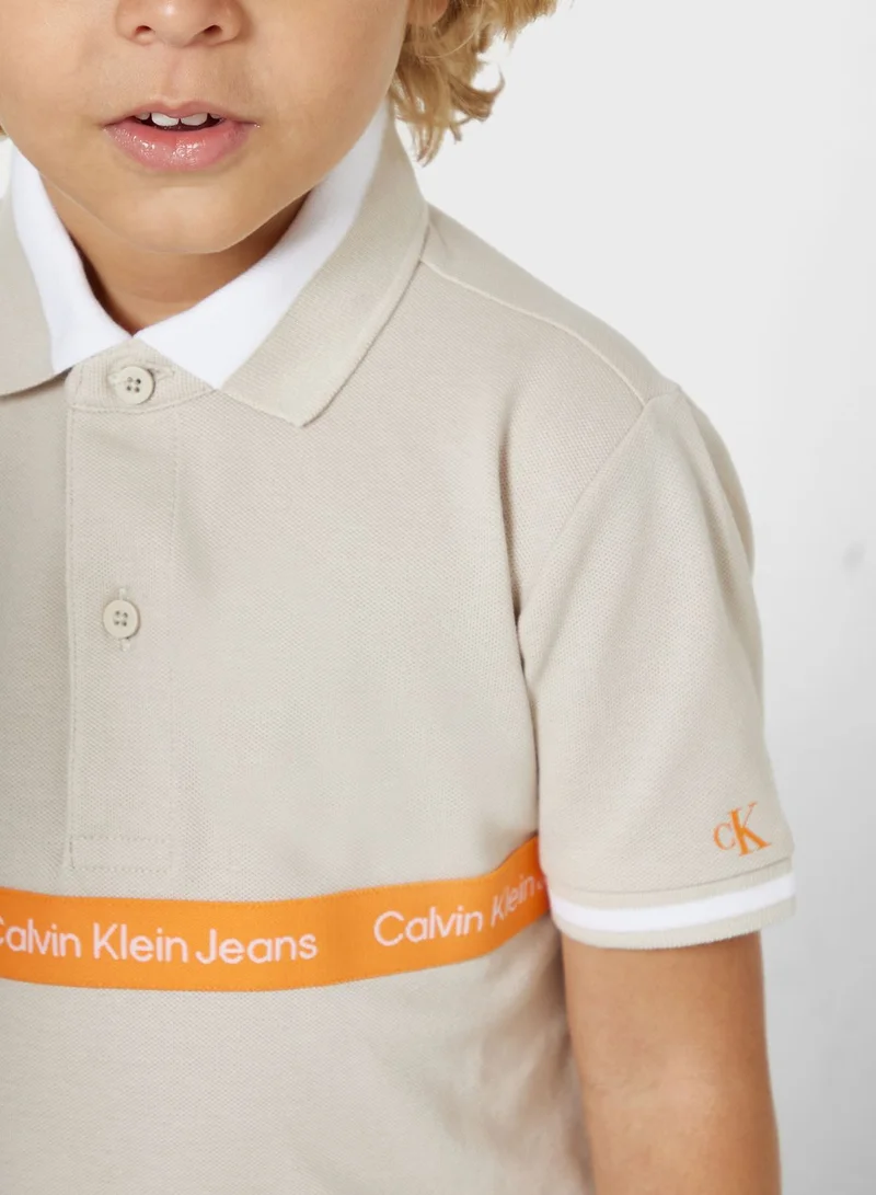 Calvin Klein Jeans Kids Logo Tape Polo