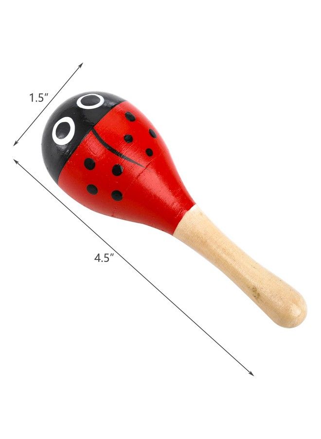 Hedume 20 Pack Mini Wooden Festival Maracas Kids Baby Rattles Egg Shaker Shaker Sand Hammer Toy Noisemaker For Party Favors Musical Fun Birthday Parties Carnivals - Image 3