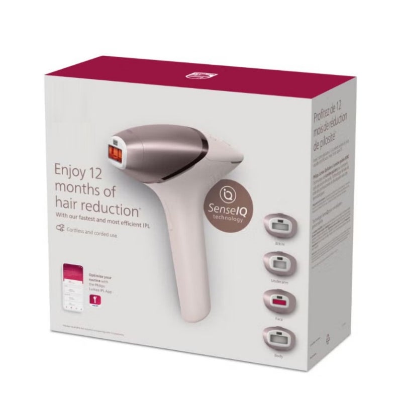 Advanced IPL Hair Removal Solution 9900 Series Permanent Laser Hair Remover with SenseIQ Smart Technology & Intelligent Face, Body, and Bikini Attachments