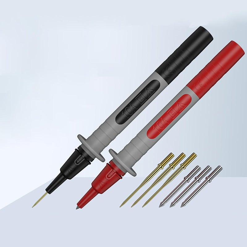 مسبار اختبار مقبس الموز 4 مم مع إبرة لأجهزة القياس المتعددة، للمهندسين الكهربائيين والفنيين وهواة الإلكترونيات - Image 3