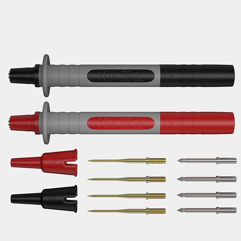 مسبار اختبار مقبس الموز 4 مم مع إبرة لأجهزة القياس المتعددة، للمهندسين الكهربائيين والفنيين وهواة الإلكترونيات - Image 5