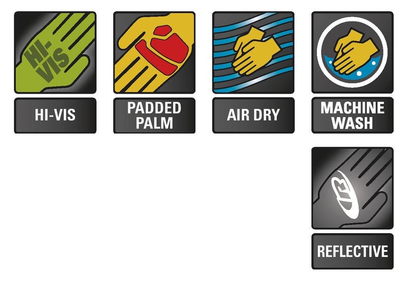 Ansell Ringers Gloves Rescue, Cut Resistant, M, Hi-Vis, Pr, Green-Yellow (R-347) - Image 2