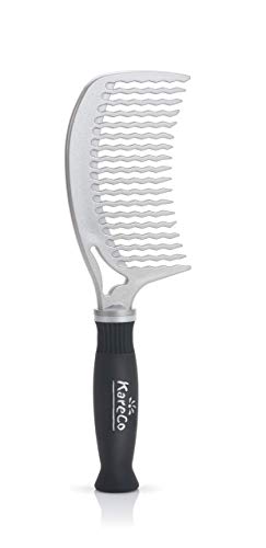 KareCo Detangling Tangle Buster Comb, Silver - Image 3