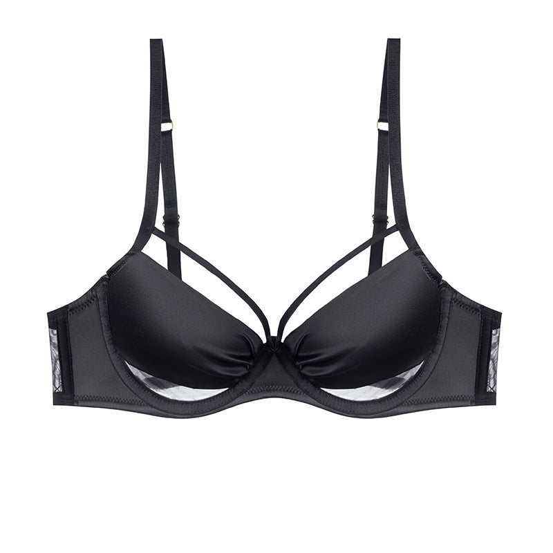 French-Style Plus-Size Push-Up Bra for Women, Red Underwire Bra for the Year of Birth, Summer Thin Style, Minimizes Large Bust, Breathable Bra - Image 3