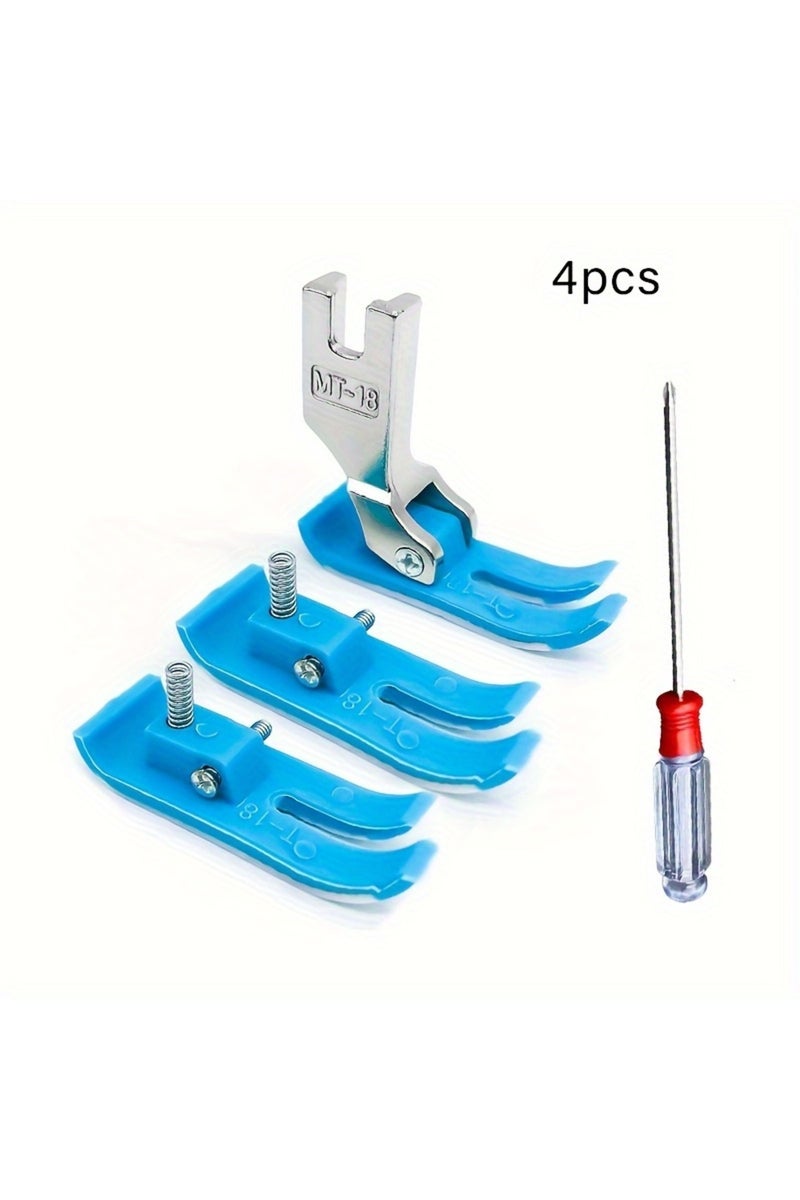 erorex 4pcs 4pcs professional grade Teflon flat sewing machine presser foot set-smooth, accurate sewing for - Image 4