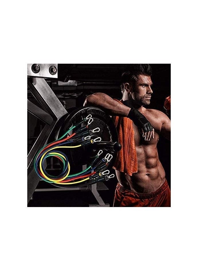 Pull Up Assist Bands,5 Packs Pull Up Assist Bands Set Resistance Loop Bands Powerlifting Exercise Stretch Bands with Door Anchor and Handles - Image 2