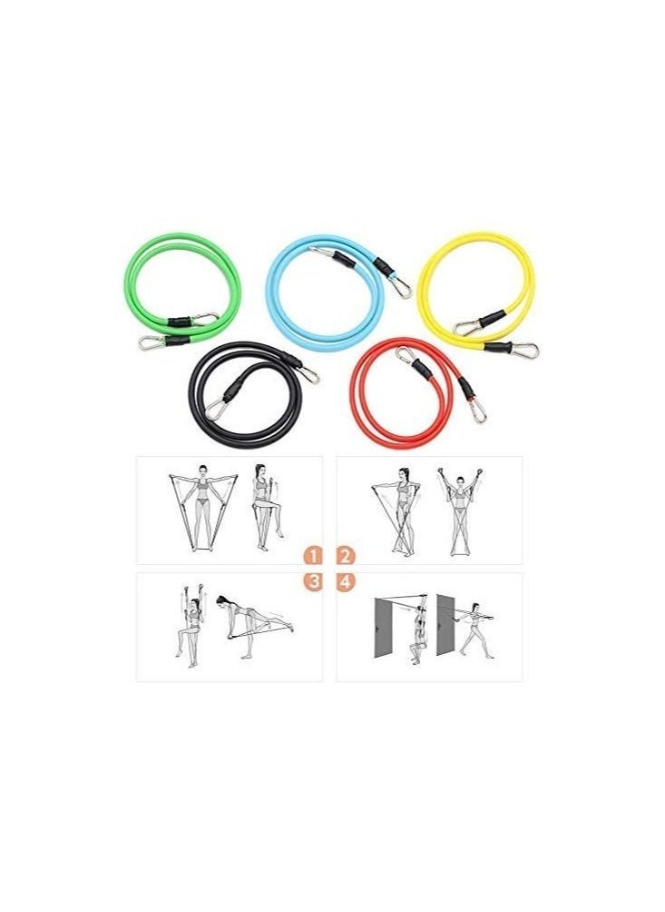 Pull Up Assist Bands,5 Packs Pull Up Assist Bands Set Resistance Loop Bands Powerlifting Exercise Stretch Bands with Door Anchor and Handles - Image 4
