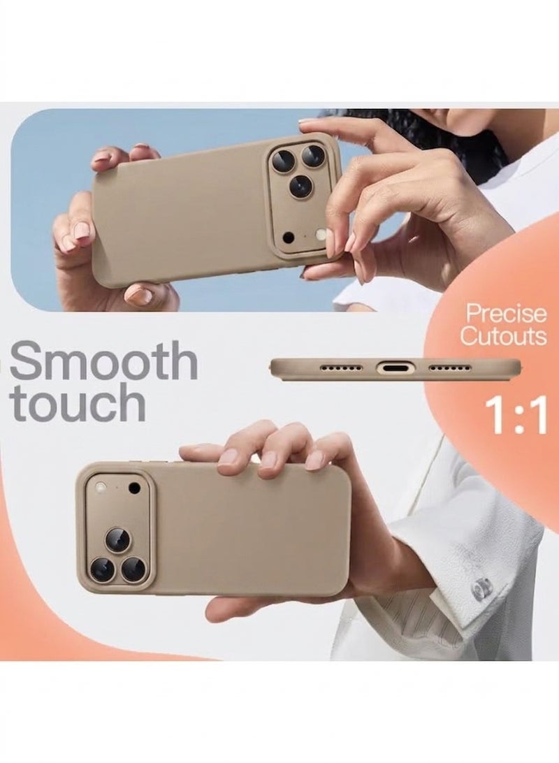 Liquid Silicone Case for iP 17 Pro – Soft Touch, Shockproof, Anti-Scratch Protective Phone Cover with Microfiber Lining – Full-Body Protection - Image 3