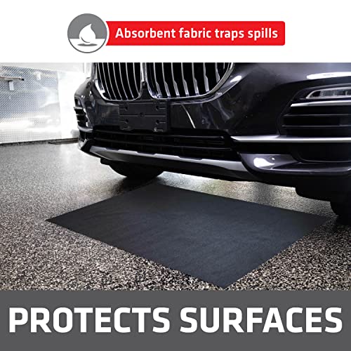 Drymate XL Oil Spill Mat (36" x 59") (2-Pack), Premium Absorbent Oil Pad, Reusable, Washable, Durable, Waterproof Backing Contains Liquids, Protects Garage Floor Surface (USA Made) - Image 2