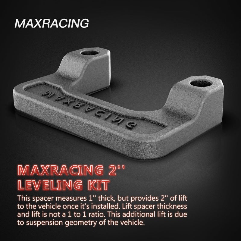 MAXRACING مجموعة رفع أمامية Maxracing 2" متوافقة مع شيفروليه أفالانش سيلفرادو سوبربان 1500 تاهو سييرا يوكون XL1500 من 2007-2026 - Image 4