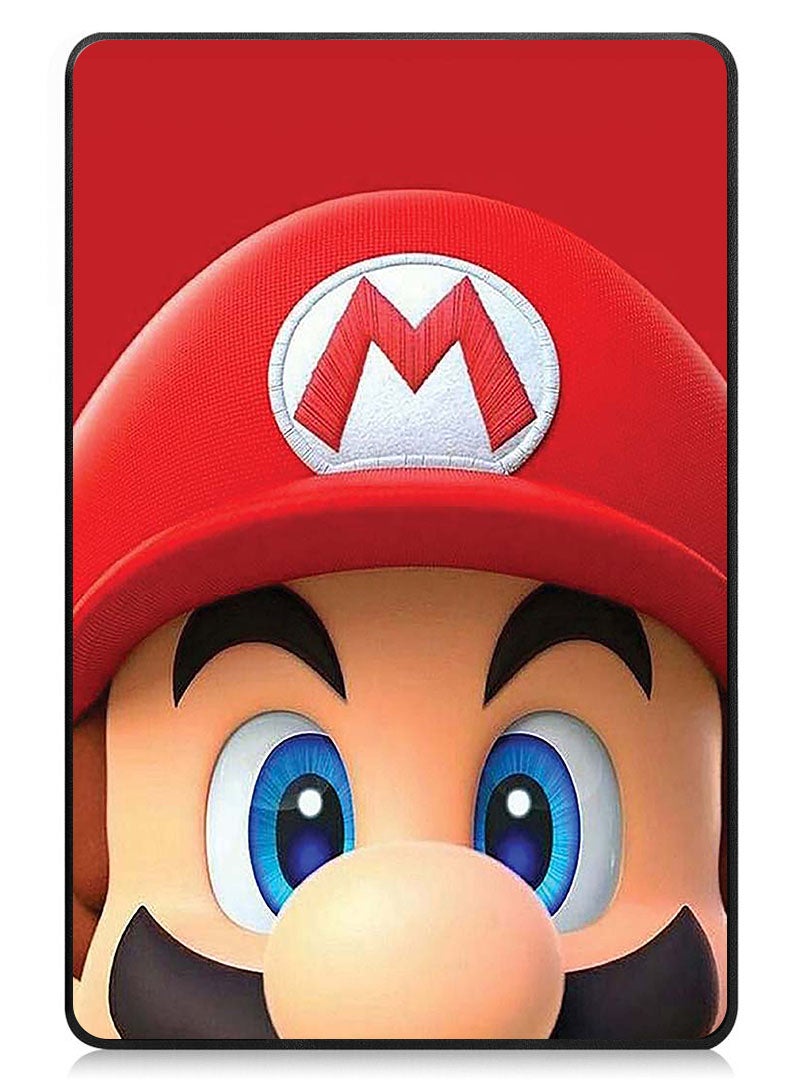 Theodor Protective Flip Case For Samsung Galaxy Tab S9 FE With Trifold Stand Auto Wake Sleep Shockproof Cover Mario Head - Image 1