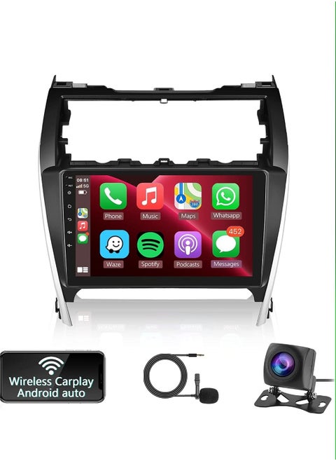 Toyota Camry 2012 2013 2014 Android Screen 4GB RAM Support Apple Carplay Android Auto Wireless SIM Card Support Bluetooth included AHD Night Vision Camera Fast Interface