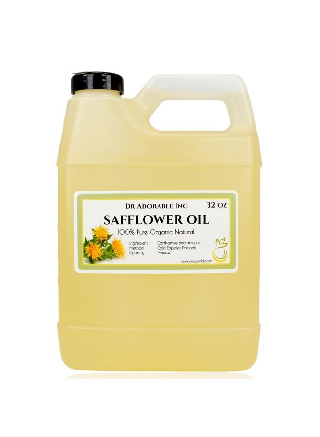 Dr. Adorable Premium Safflower Oil High Oleic Organic 100% Pure 32 Oz - Image 1
