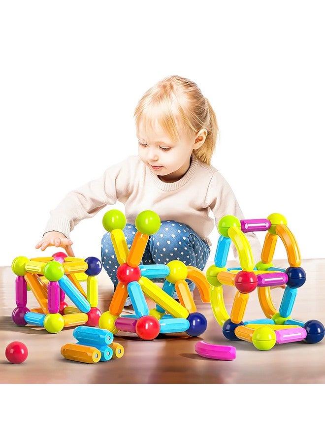 VGRASSP Magnetic Stick Building Blocks Set for Kids - Creative STEM Toy for Boys and Girls with Strong Magnets, Vibrant Colors, Safe & Durable Design, Ideal for Ages 3+ (25 Pcs Set) - Image 2