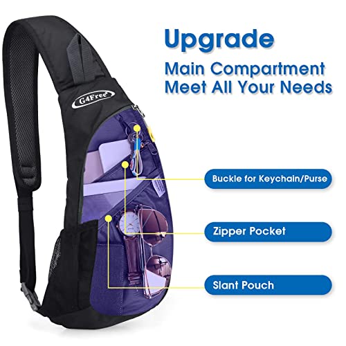 G4Free Sling Bag for Men Women, Small Crossbody Backpack Lightweight Chest Shoulder Bags for Travel, Outdoor and Sports (Dark Green) - Image 2