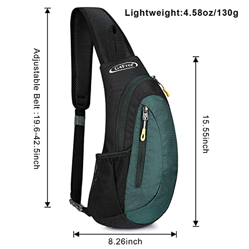 G4Free Sling Bag for Men Women, Small Crossbody Backpack Lightweight Chest Shoulder Bags for Travel, Outdoor and Sports (Dark Green) - Image 5