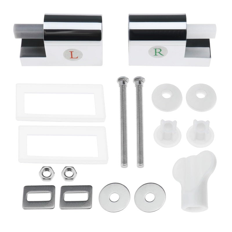 SING F LTD Toilet Seat Hinges Left Right Soft Close Toilet Seat Fittings Compatible with Duro SoftClose Mechanism