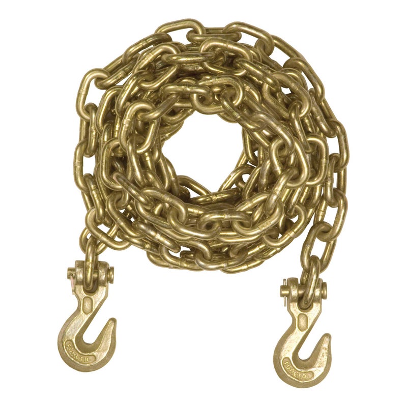 CURT 80306 16Foot Transport Binder Chain 516Inch Clevis Hooks 18800 lbs Break Strength Load TieDown Trailer Flatbed