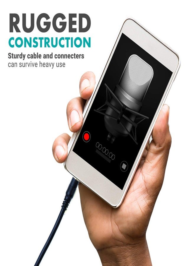 Movo MC10 3.5mm Audio Cable - 3.5mm TRS Female to Male 10ft Extension Cord for Microphones, Headphones, and More - Image 2