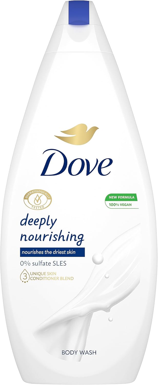 Dove Deeply Nourishing Body Wash Body Cleanser Shower Gel For Sensitive Skin For Softer Smoother Skin After One Shower 720 Ml