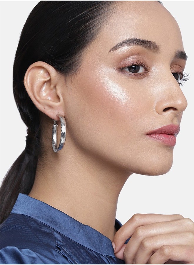 Just Peachy Just Peachy Set of 6 Elegant Earrings for Women,Versatile Collection Featuring Classic Studs, Hoop, Drop Designs, Perfect for Any Occasion, Ideal for Daily Wear or Special Events, Pack of 6  - Image 2