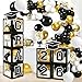 Labrostar Graduation Decorations 2026 Graduation Party Decorations Set of 4 Boxes with 129pcs Balloons Arch Garland Kit Party Supplies for Any Grades Black - Image 3