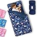 Primlect Toddler Nap Mat with Removable Pillow and Fleece Blanket Extra Large 55x35 Sleeping Bag Washable Light Easy to Roll up Perfect for Daycare Preschool Kindergarten Travel - Image 3