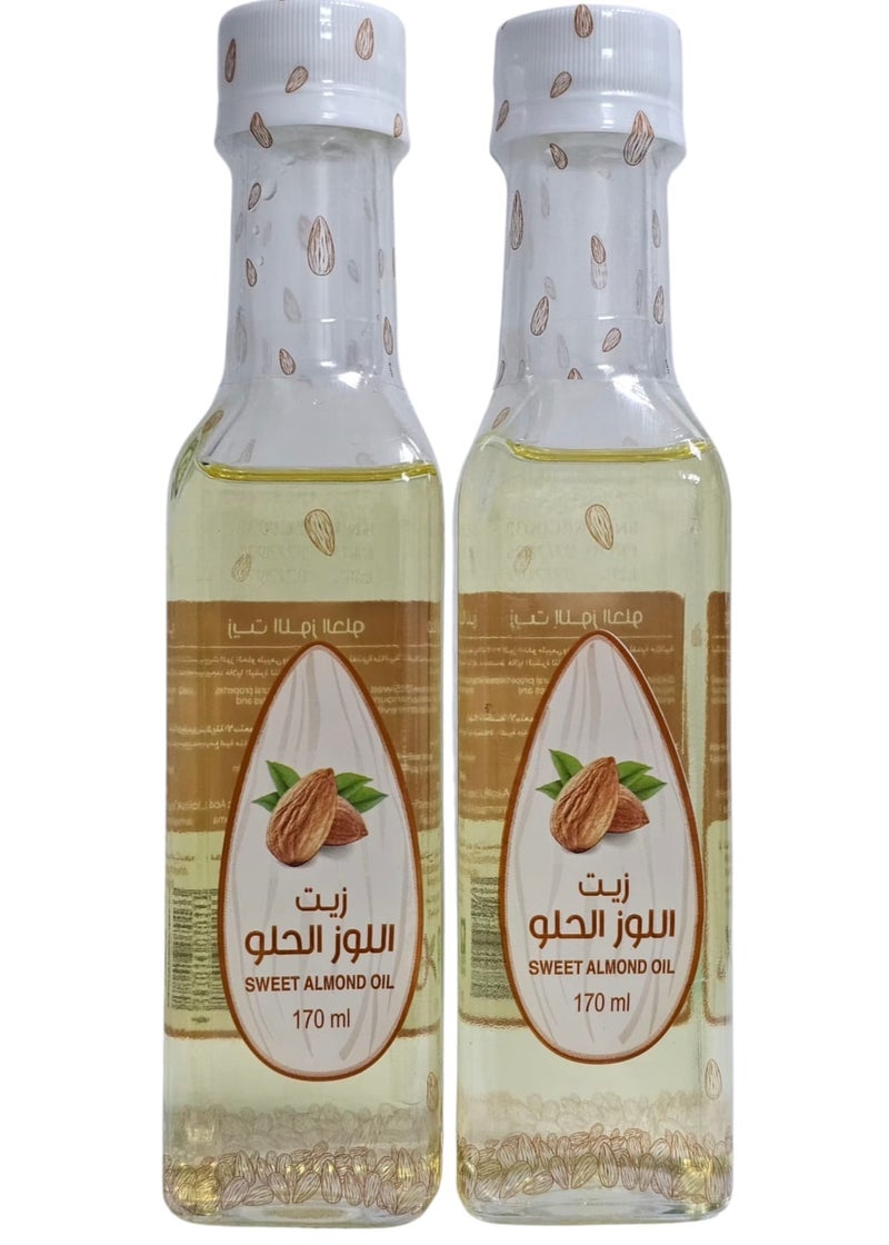 Sweet almond oil 170ml from two bottles