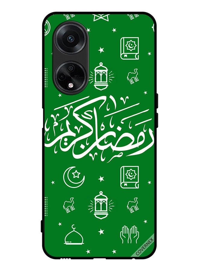 Covernex Protective Case Cover For Oppo F23 5G Ramadan Kareem Green - Image 1