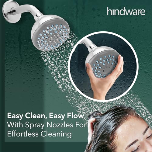 Hindware F160004CP ABS Rain Flow Shower Head for Bathroom, Chrome Finish - Image 5