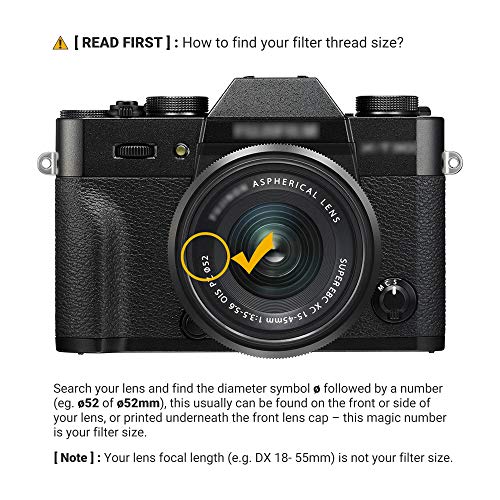 JJC MultiCoated 52mm UV Filter for Fuji Fujifilm XT50 XT30 II XT20 XM5 XA7 XT200 XC 1545mm Kit Lens for Nikon D5500 D5300 D3300 AFS 1855mm Kit Lens Other Lenses with 52mm Filter Thread - Image 3