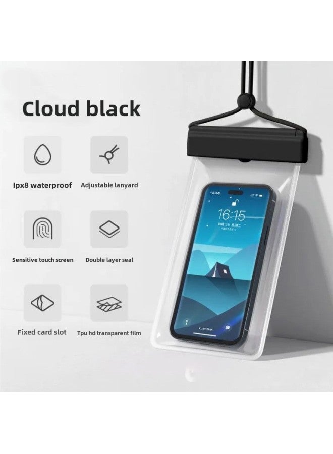 Generic Flip Mobile Phone Waterproof Bag Touchscreen Swimming Drifting Thickened Transparent Waterproof Mobile Phone Case In Stock-Color:clamshell Powder - Image 4