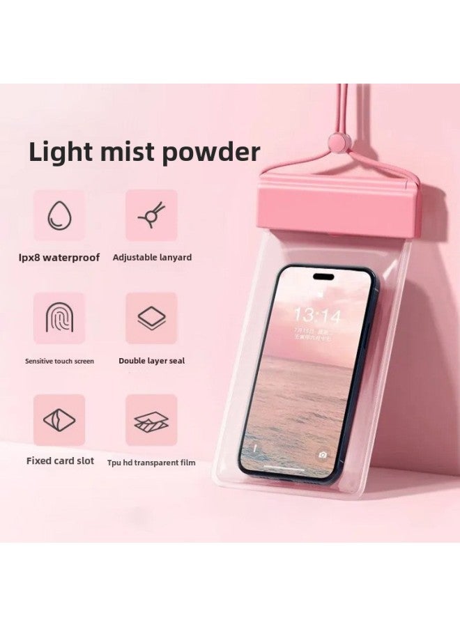 Generic Flip Mobile Phone Waterproof Bag Touchscreen Swimming Drifting Thickened Transparent Waterproof Mobile Phone Case In Stock-Color:clamshell Powder - Image 5