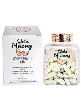 Aishi Gluta Melony Advanced White x10 - 60 Capsules | Best Price KSA