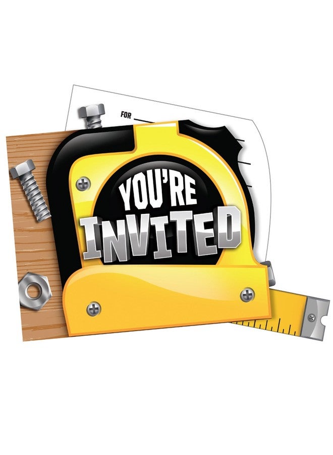 CREATIVE CONVERTING Handyman Party Invitations (8 ct) - Image 2