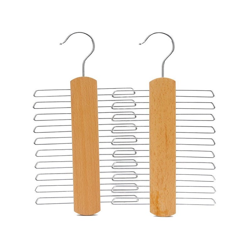 Mayatra's Set of 2 Wooden Tie & Multipurpose Hanger - Image 5