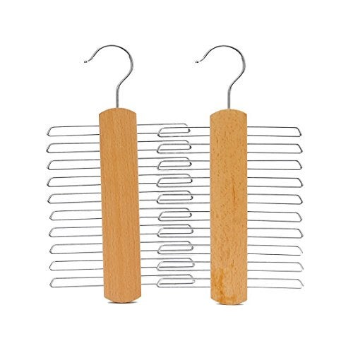 Mayatra's Set of 2 Wooden Tie & Multipurpose Hanger - Image 1