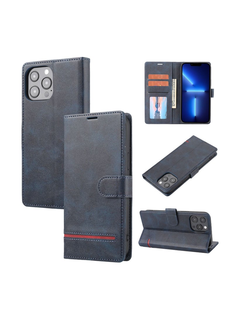 Suteni Flip Cover Leather Protective Hidden Card Slots Phone Case for iPhone - Image 3
