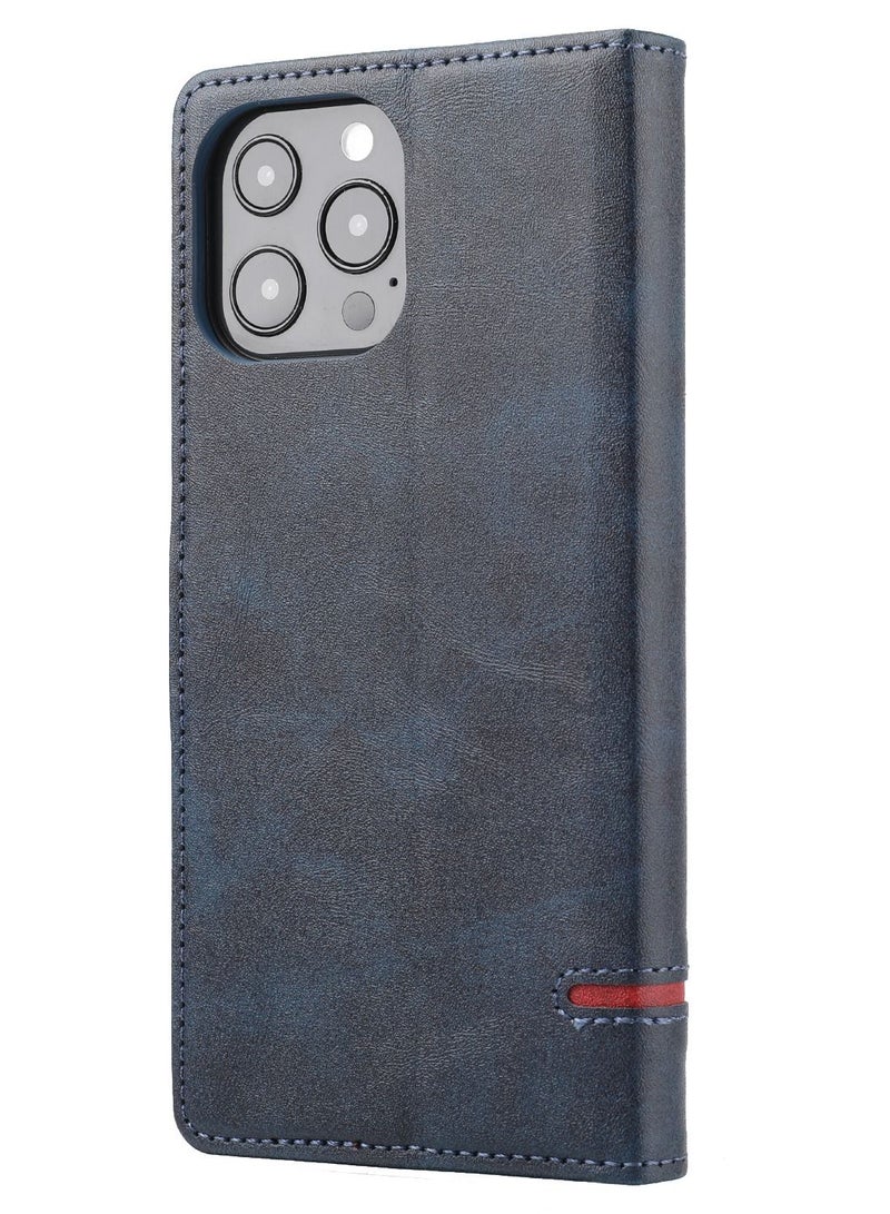 Suteni Flip Cover Leather Protective Hidden Card Slots Phone Case for iPhone - Image 2