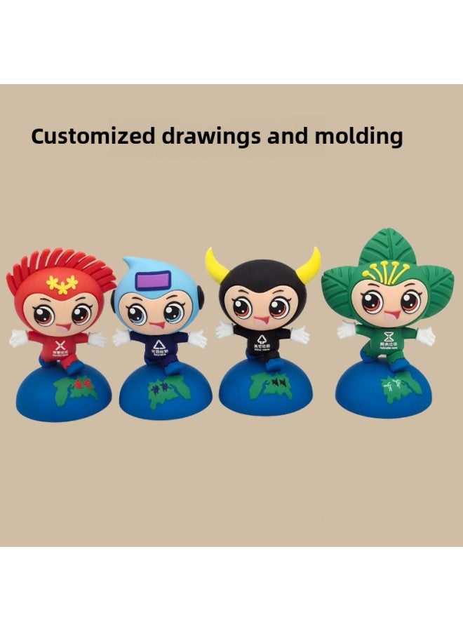 Open Mold Cartoon U Disk Blind Box Ornaments Doll U Disk 3D Creative IP Corporate Image Mascot PVC Silicone U Disk-color:mold Opening-capacity:2.0 16GB - Image 4