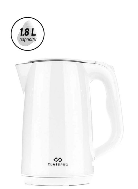 Cool Touch Kettle 1.8L 1800W Stainless Steel