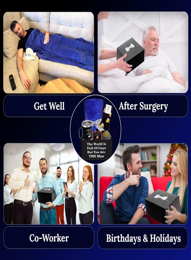 GOLDMUS Get Well Soon Gift Basket Men - Get Well Gifts for Men After Surgery, Recovery Care Package for Him, Thoughtful Feel Better Box with Comfort and Encouragement Set for Hospital or Illness - Image 3